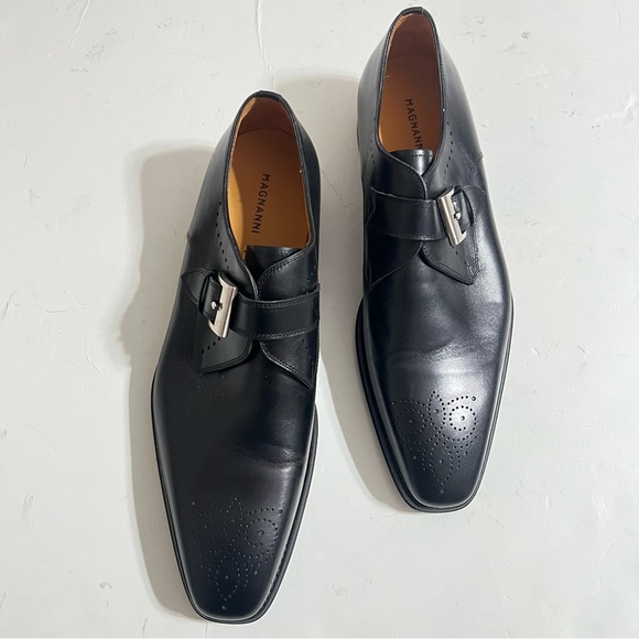 Magnanni Mallory Leather Monk Strap Dress Shoe (Men)